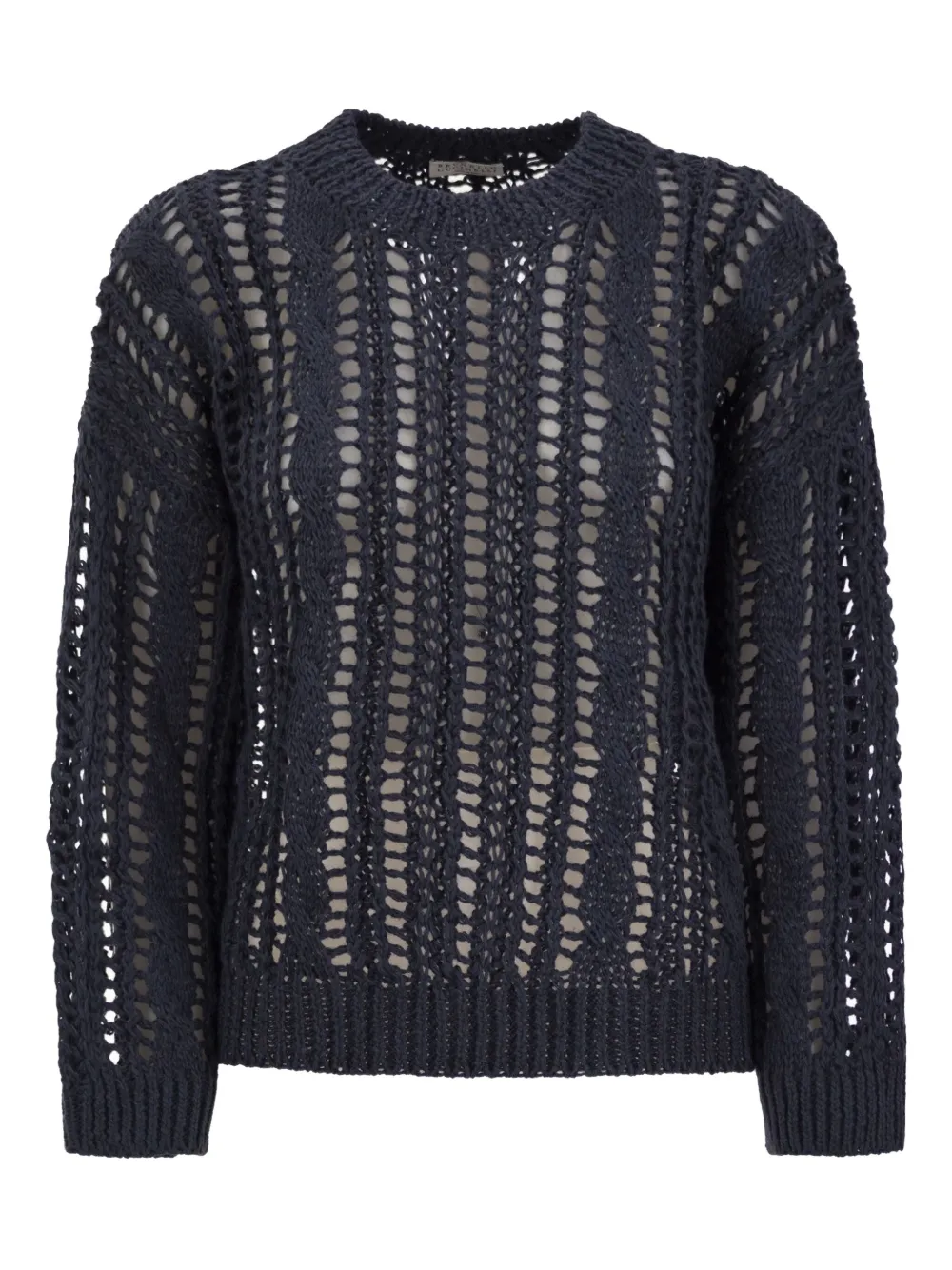 

Свитер рыхлой вязки Brunello Cucinelli, синий