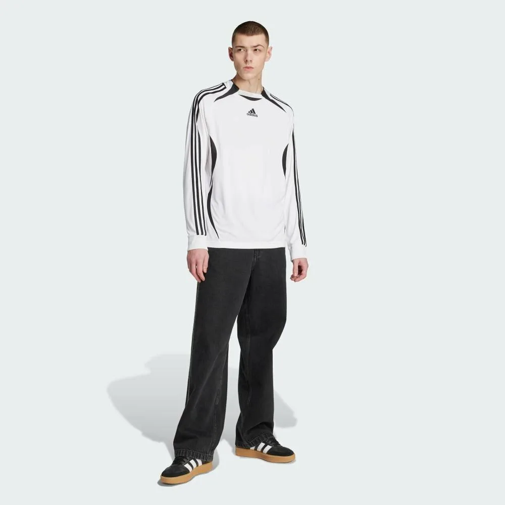 Футболка с длинным рукавом Teamgeist Adicolor Adidas, white — фото 3