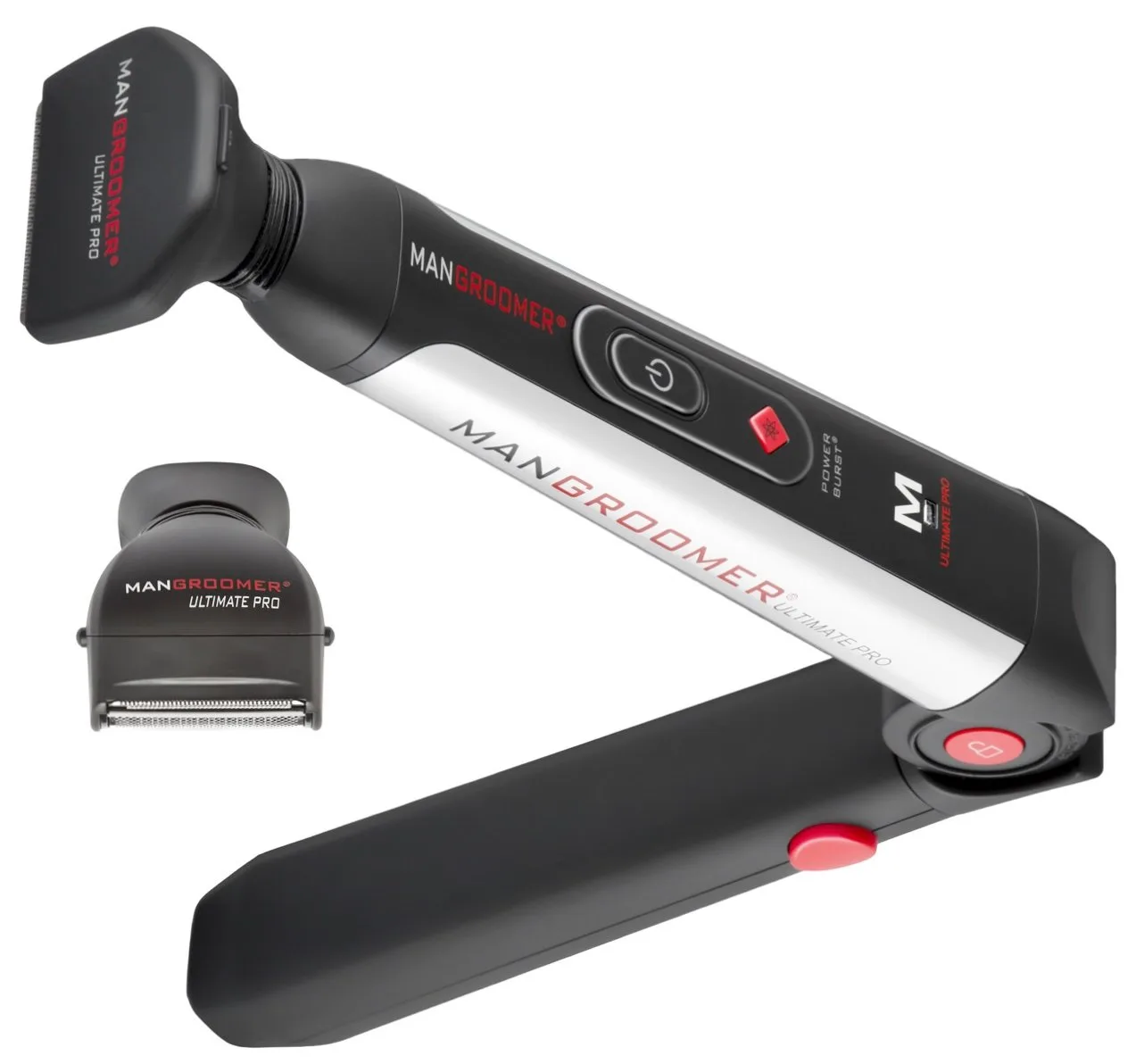 Mangroomer $10 набор для ухода за телом - Ultimate PRO бритва для спины, профессиональный триммер для тела и бритва для яичек всего за $10 дополнительно, Black — фото 2