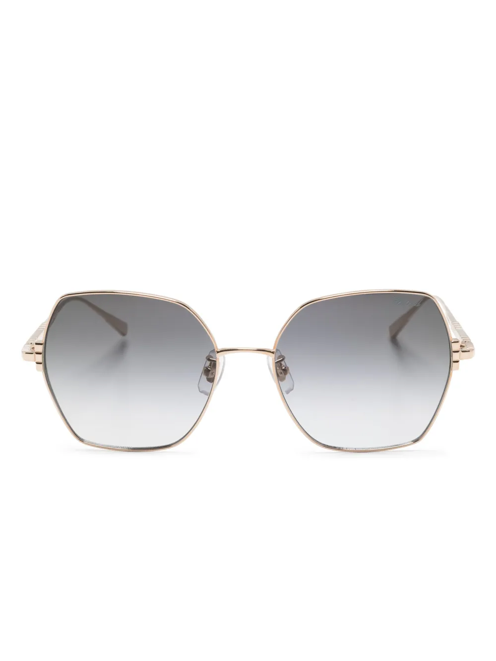 

Солнцезащитные очки в квадратной оправе Chopard Eyewear, золотой
