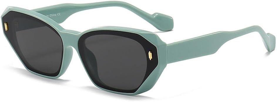 

Стильные ретро-солнцезащитные очки «кошачий глаз» для женщин, винтажные солнцезащитные очки с защитой от УФ-излучения UV400, модные аксессуары для очков с заклепками HVTVTLA, C3