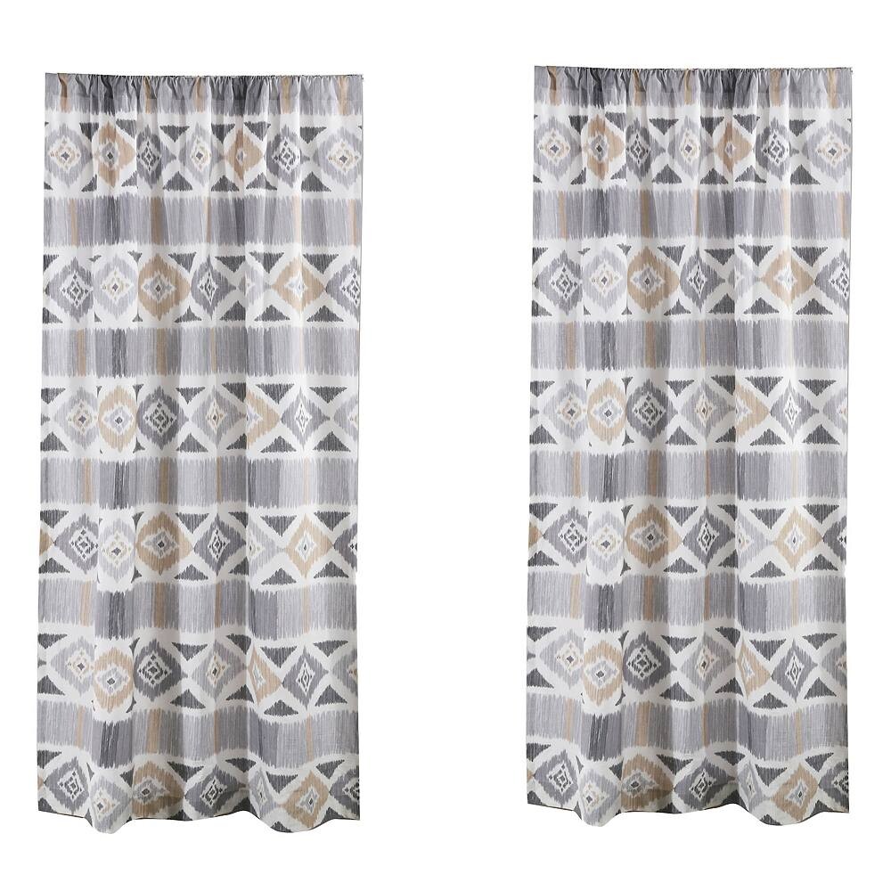 

Комплект оконных штор Levtex Home Santa Fe, 2 шт., серый
