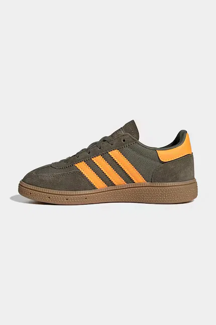 Кроссовки замшевые HANDBALL SPEZIAL Adidas Originals, зеленый — фото 4