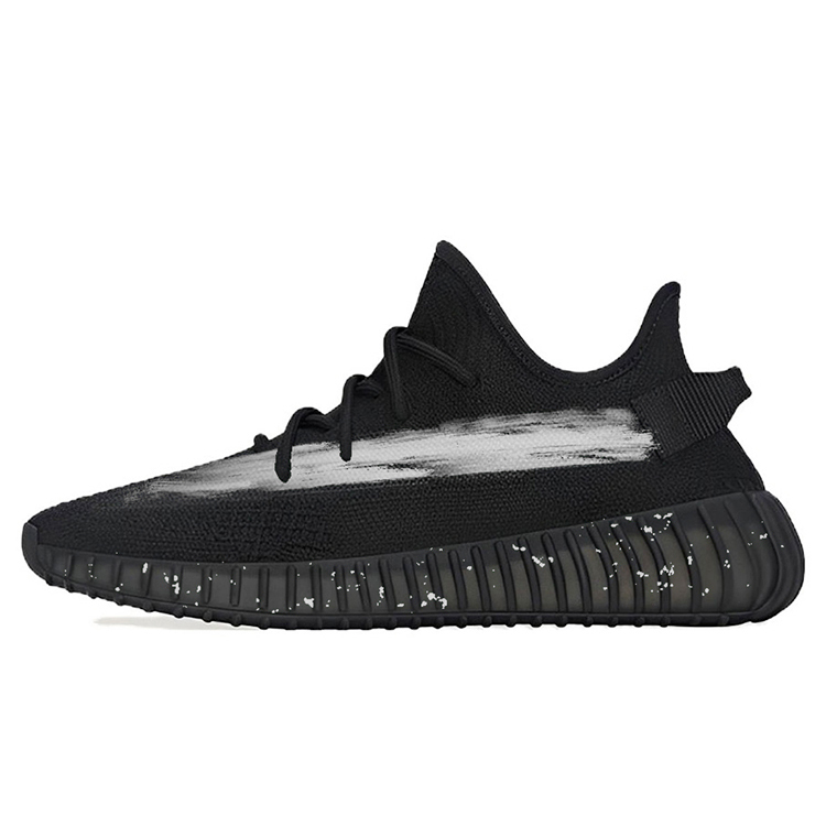 

Adidas Originals Yeezy Boost 350 V2 противоскользящие и износостойкие дышащие низкие кеды унисекс черно-серые, цвет Black Gray