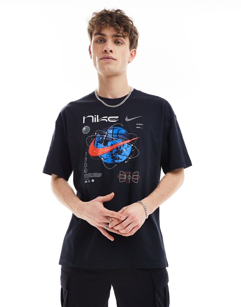 

Черная футболка Nike Swoosh