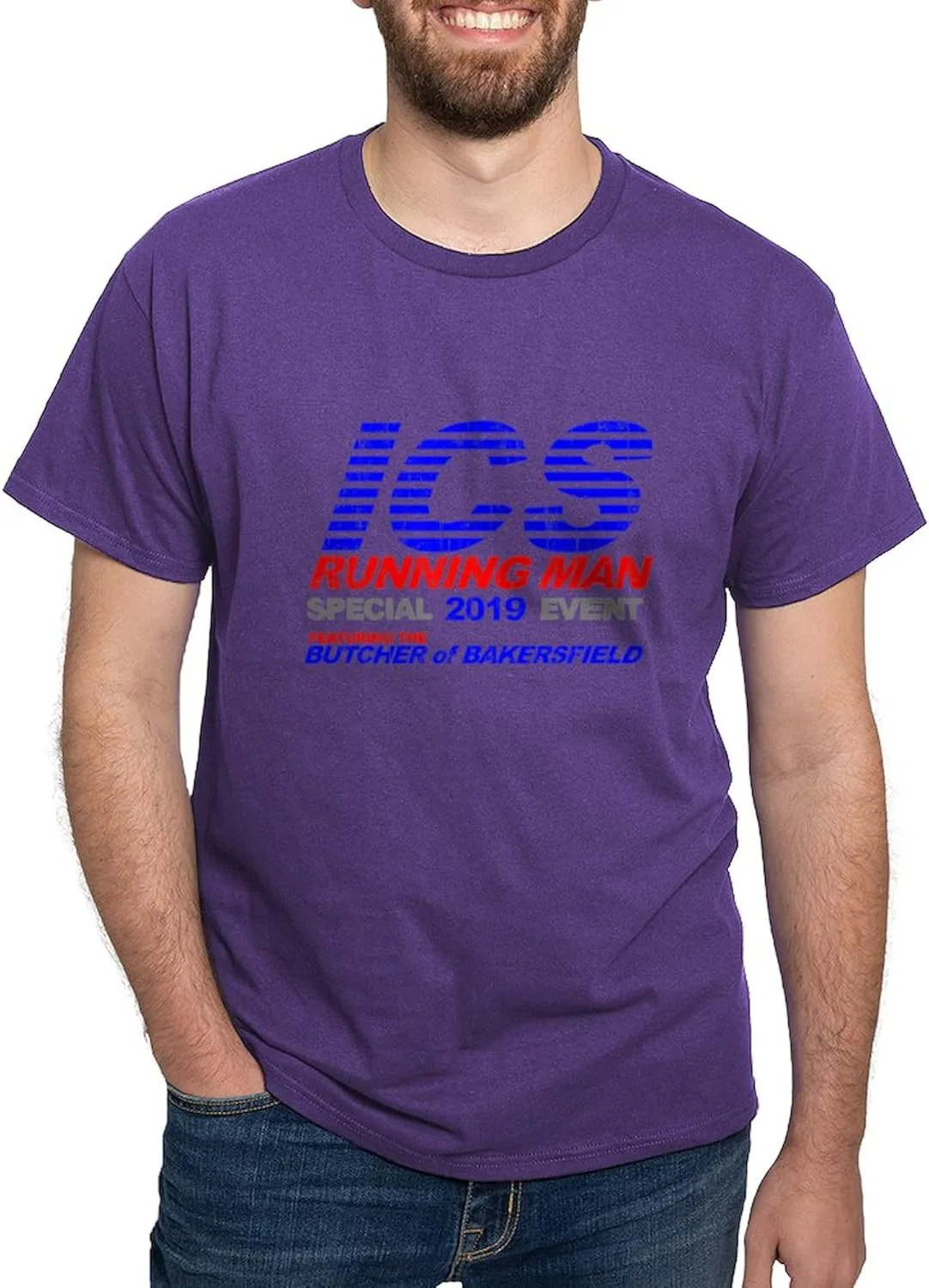 

Футболка мужская ICS Running Man Retro Dark, 100% Cotton CafePress