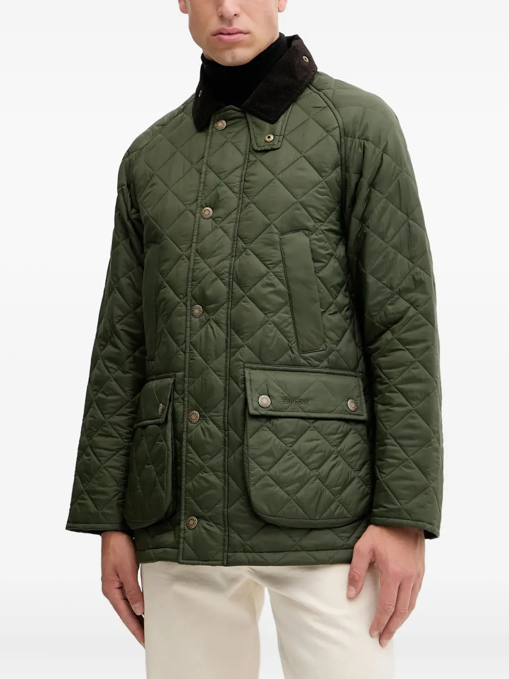 

Куртка Bedale с воротником из вельвета Barbour, зеленый