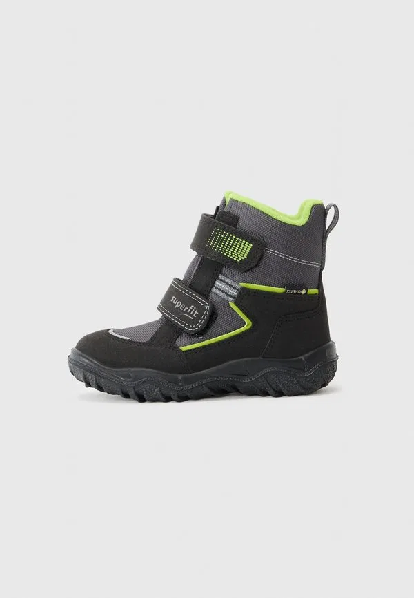 Кроссовки goretex husky hightop Superfit, Schwarz/Hellgrün