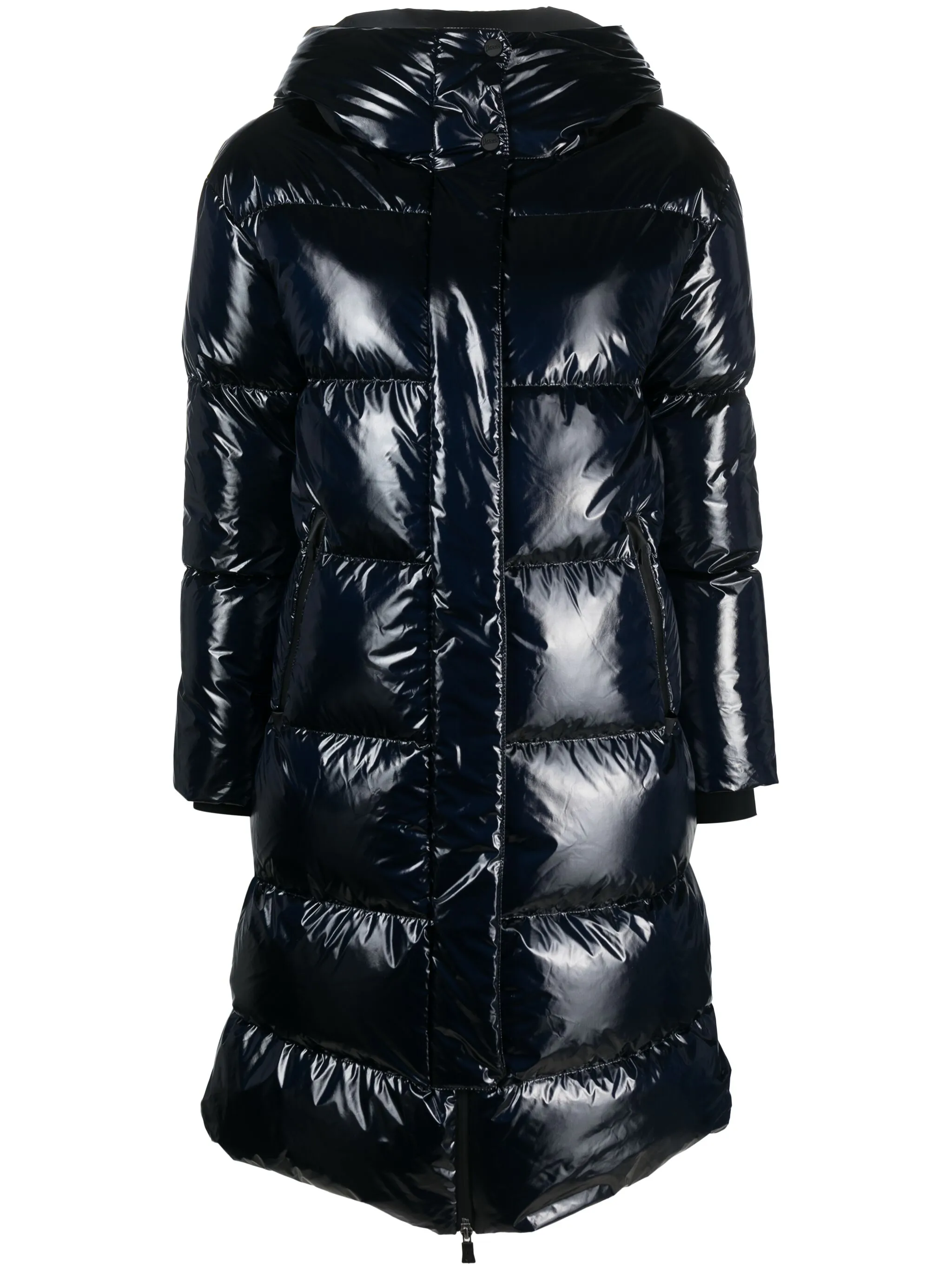 

Пуховик Laminar с капюшоном Herno, синий