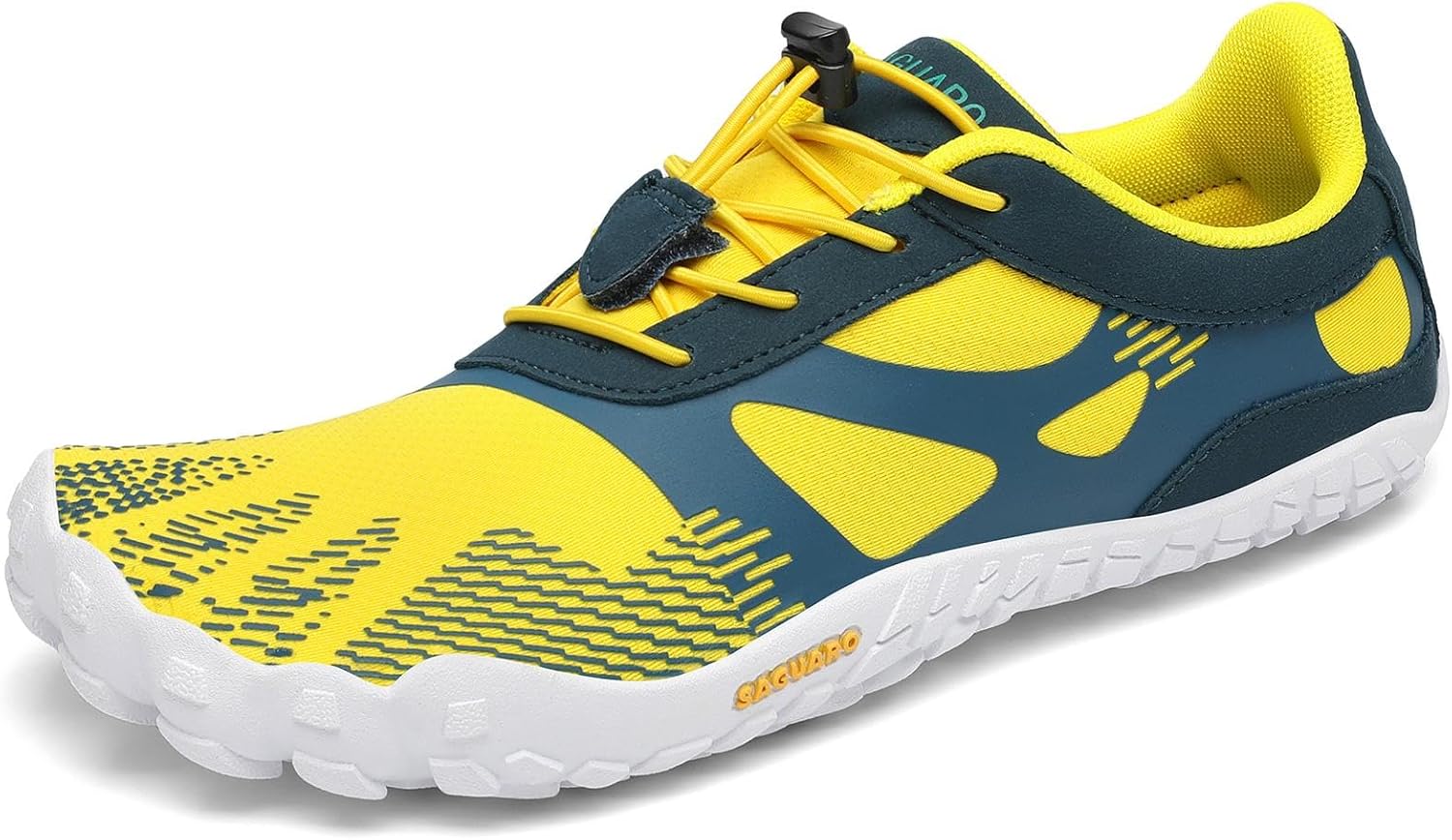 

SAGUARO Женские и мужские кроссовки для бега, минималистичные кроссовки для трейлраннинга, с широким носком и нулевым перепадом высоты подошвы, для кросс-тренинга на открытом воздухе, желтый