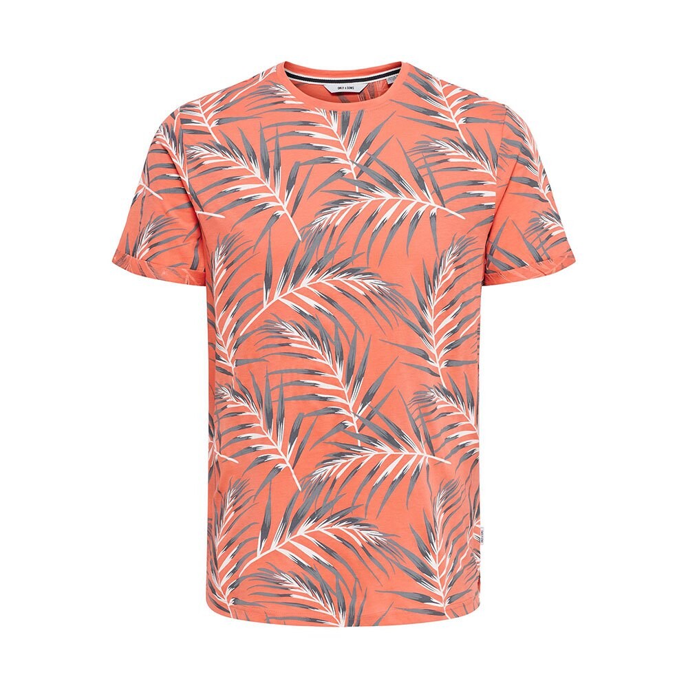 

Футболка Only & Sons Iason Slim Aop, оранжевый