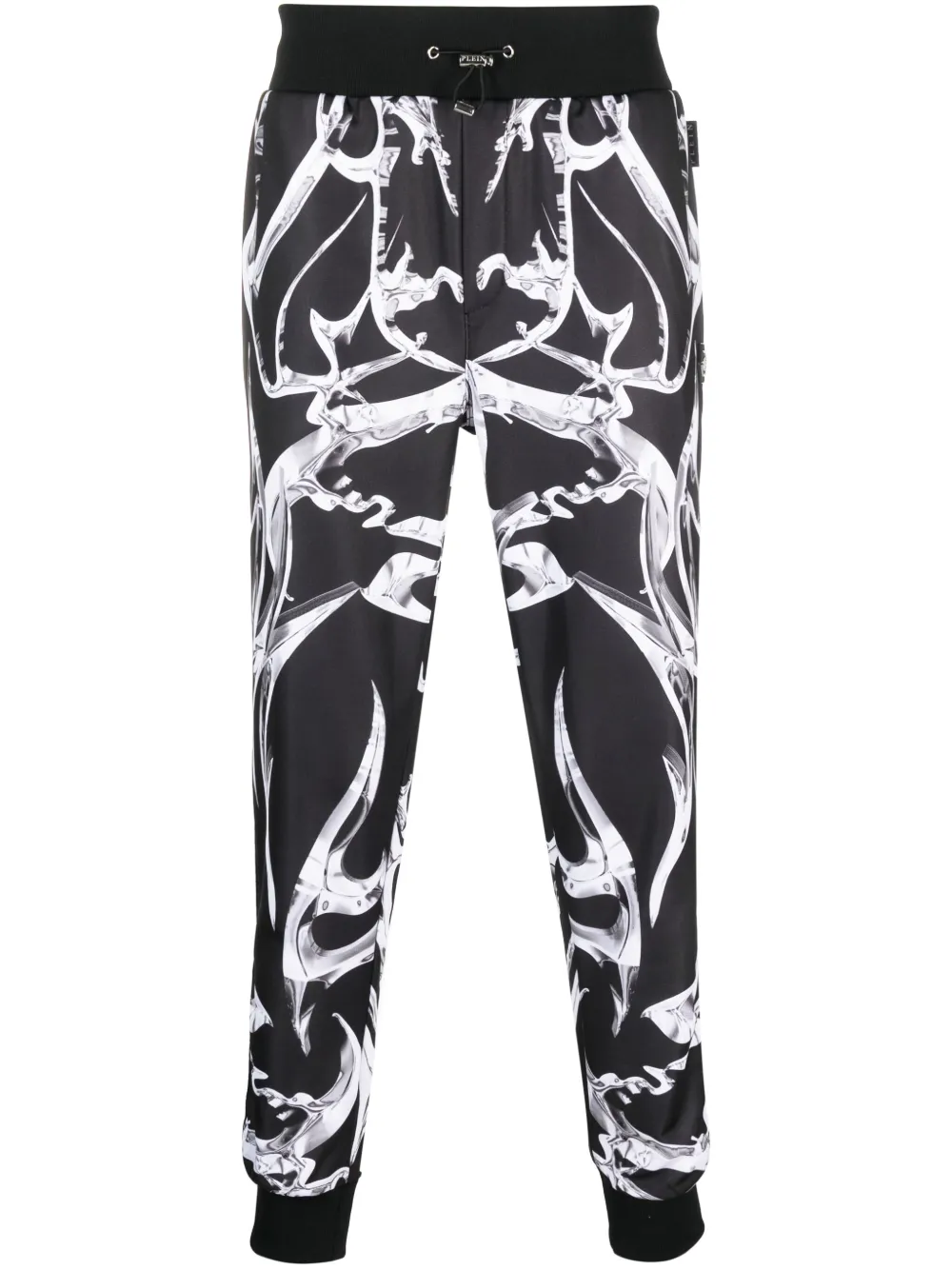 

Спортивные брюки Chrome с абстрактным узором Philipp Plein, черный
