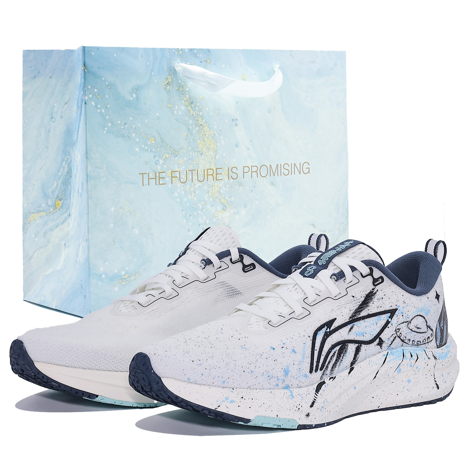 

LINING Кроссовки Red Hare 8 мужские низкие Blue/White