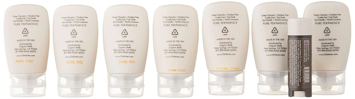 Органический мужской OM4 Normal Travel Starter 4-Step RegiMEN - 4 шт. Organic Male, Red — фото 4