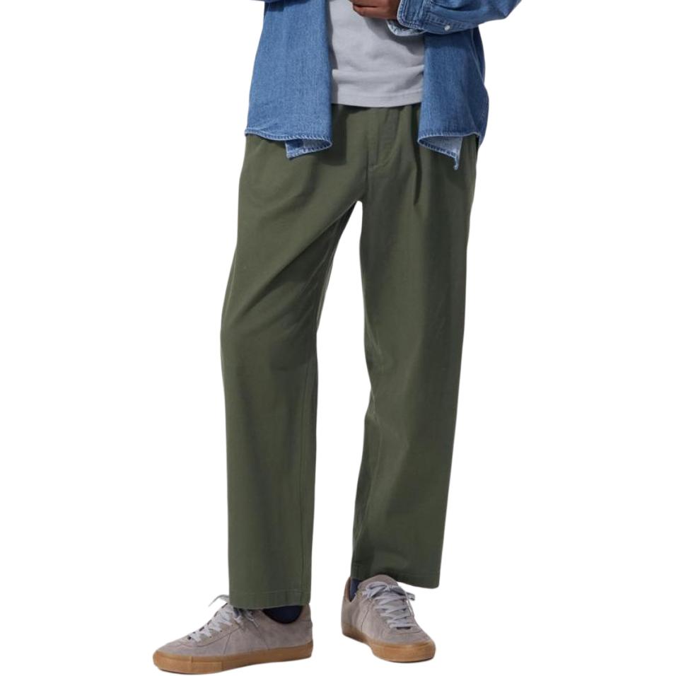 

UNIQLO Повседневные брюки мужские темно-зеленые