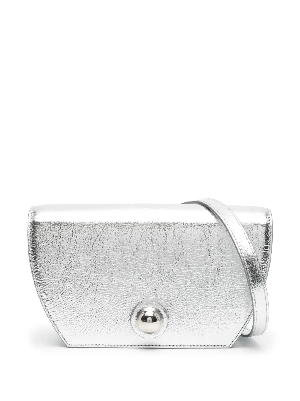 

Сумка через плечо с эффектом металлик Furla, серебяный