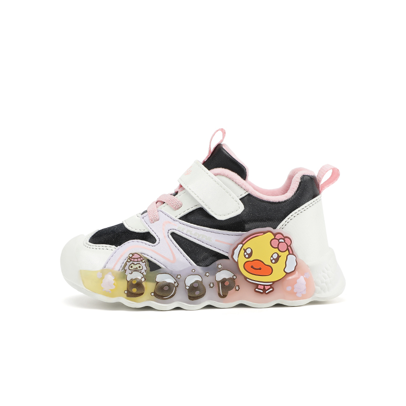 

B.Duck Желтые утиные легкие амортизирующие утепленные низкие детские повседневные кроссовки для детей 3-7 лет