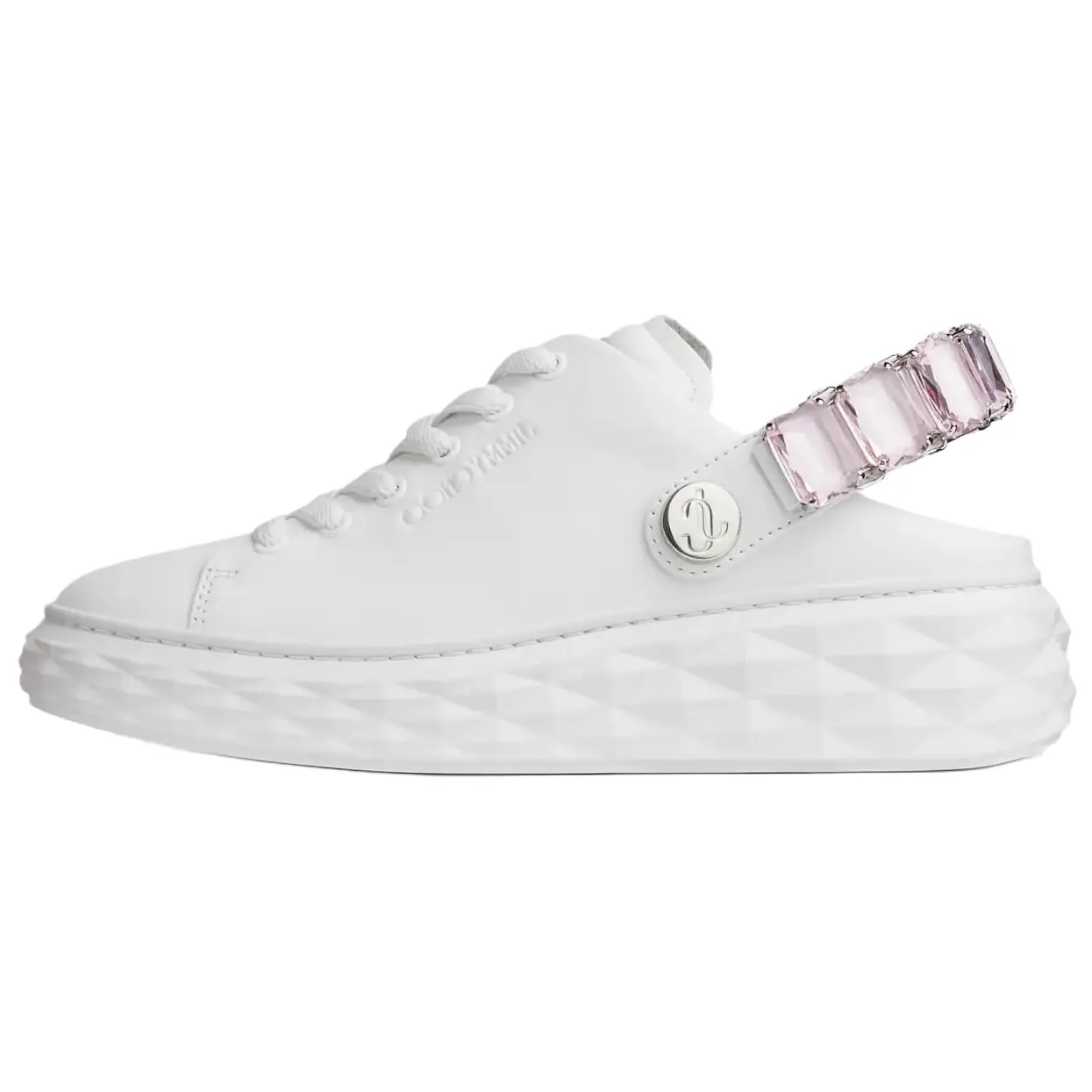 Белые повседневные туфли Diamond Casual Single от Jimmy Choo