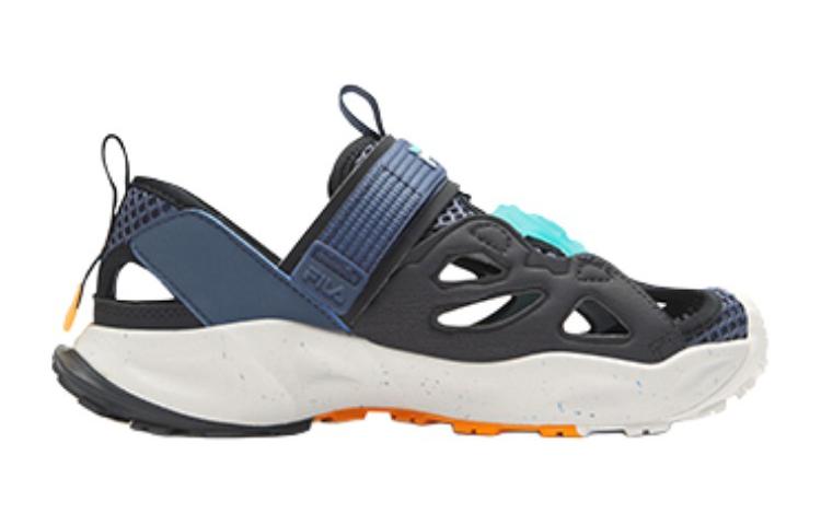 Противослиповая износостойкая детская сандалия для прогулок синяя Kids' FILA KIDS, Legend Blue/Steady Blue — фото 2