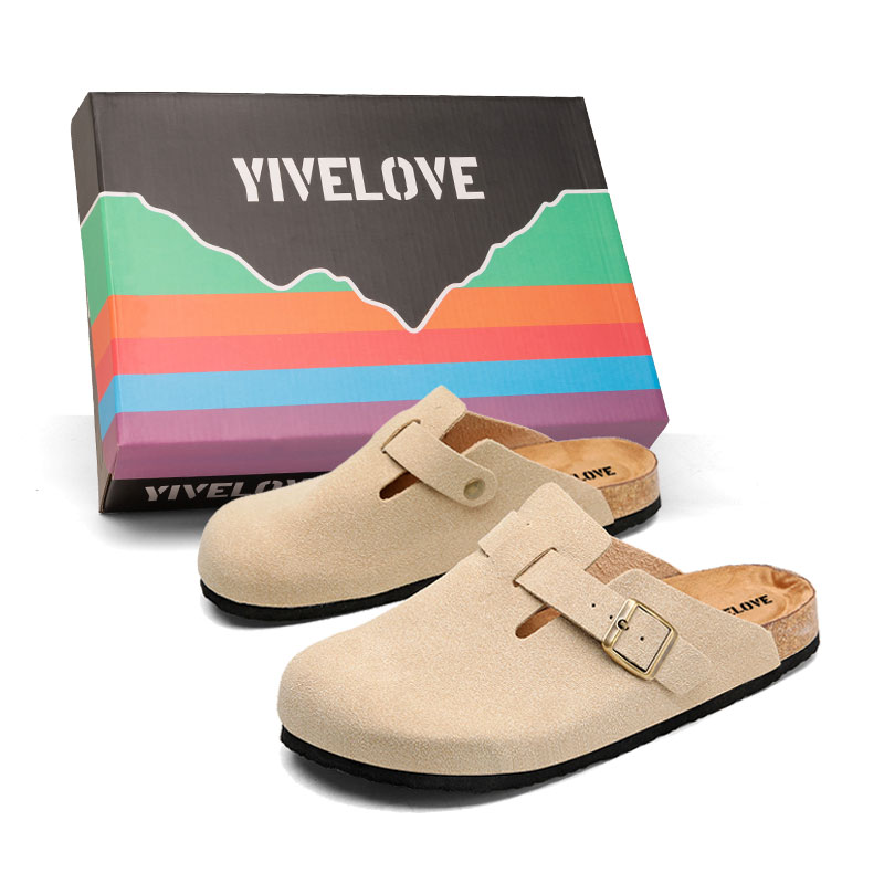 

YIVELOVE Устойчивые к истиранию противоскользящие тапочки с закрытым носком унисекс цвета хаки, цвет Khaki