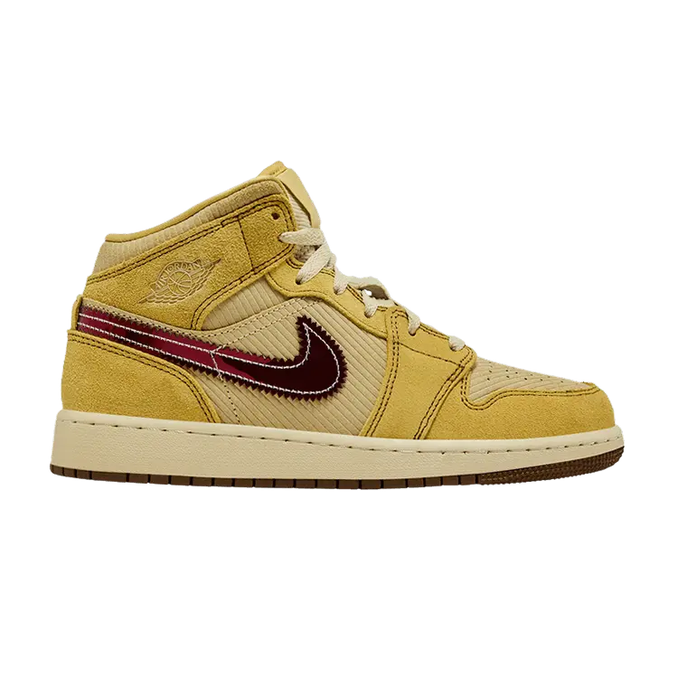 

Кроссовки Air Jordan Air Jordan 1 Mid SE GS 'French Fries', желтый
