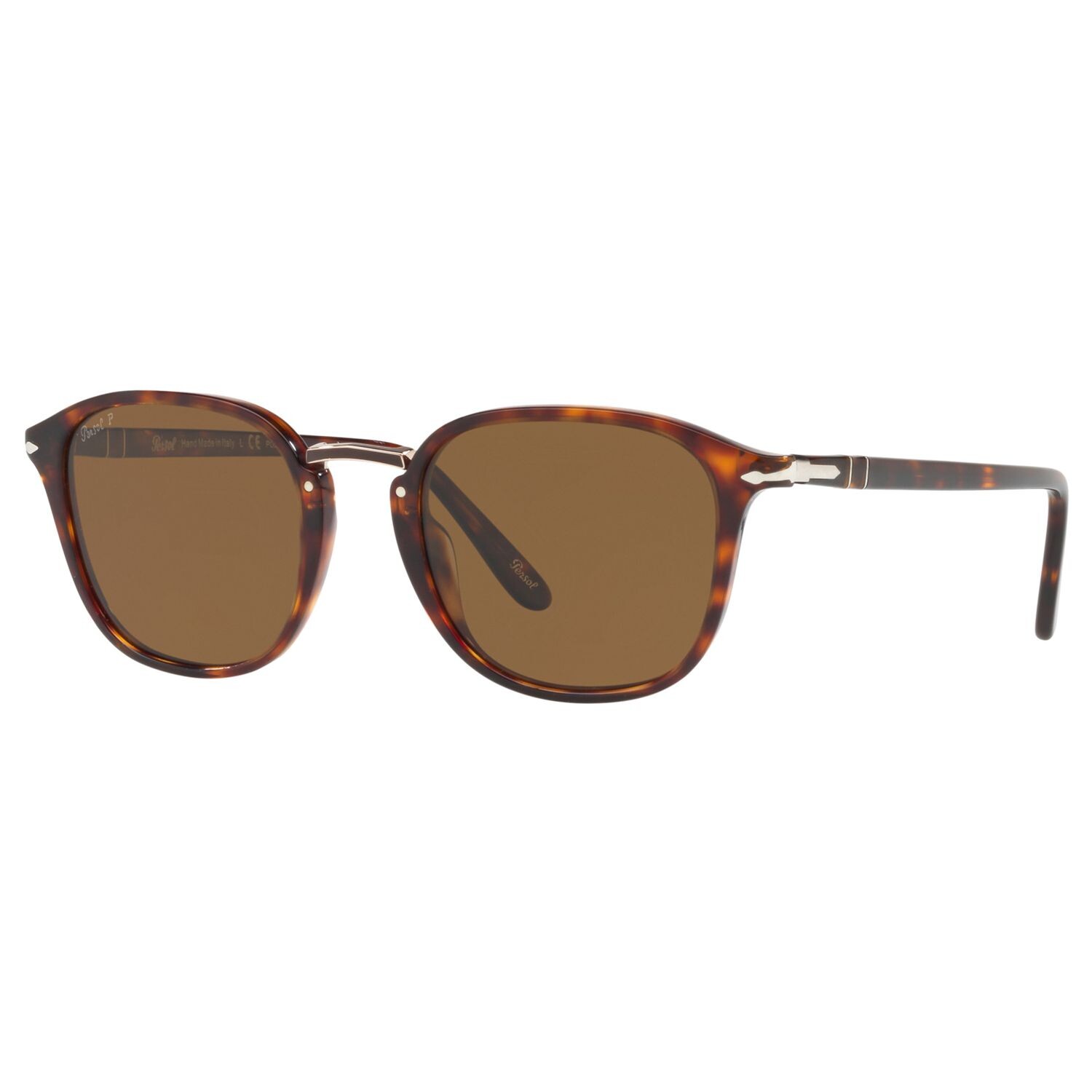 

Persol PO3186S Поляризованные квадратные солнцезащитные очки, коричневые