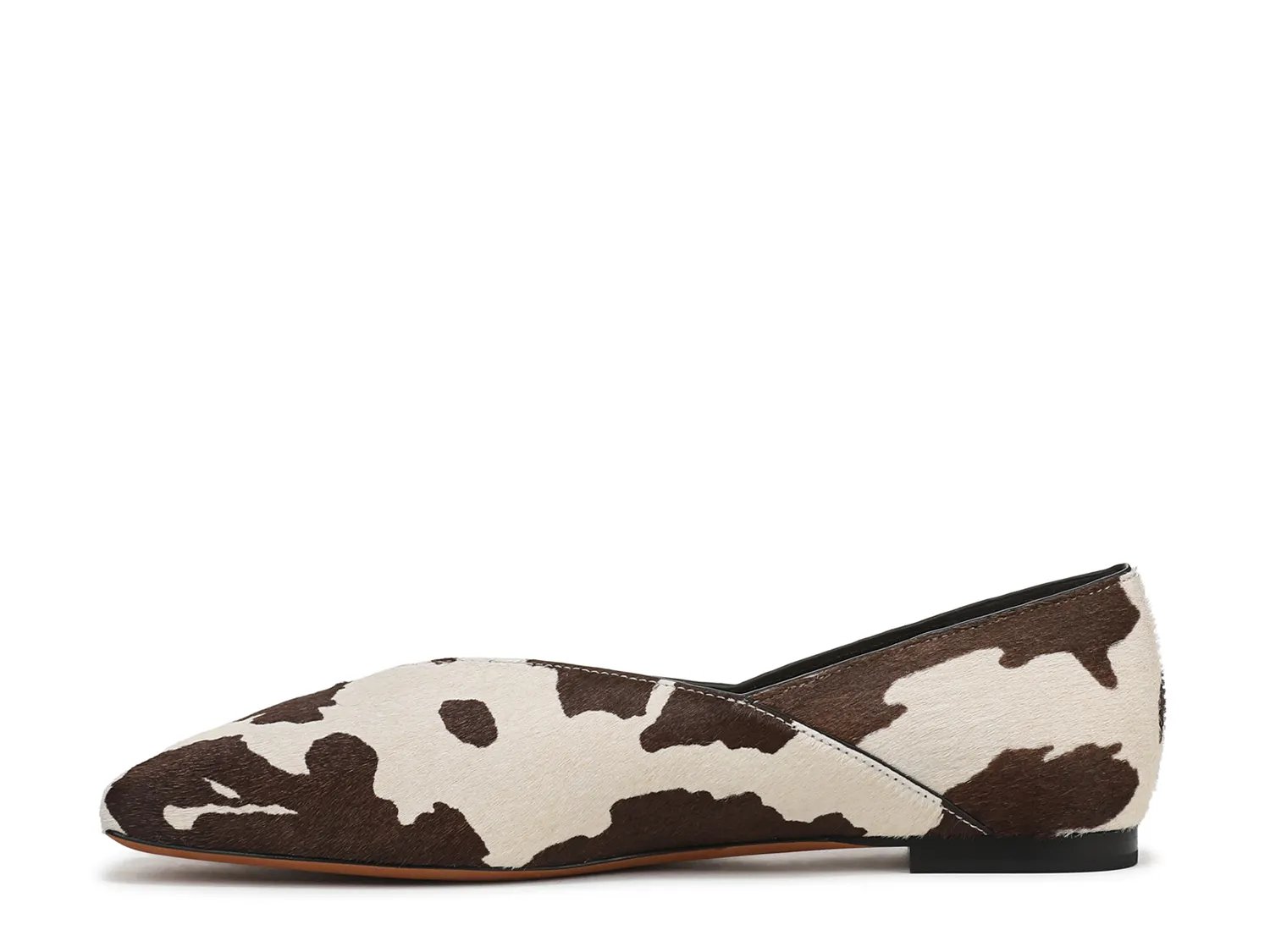 Балетки Vince Carmen Flat, White/Brown Cow Print — фото 3
