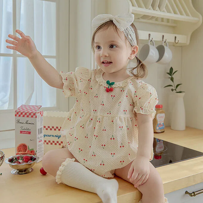 Детский боди-костюм Cherry Bloom от Littletini