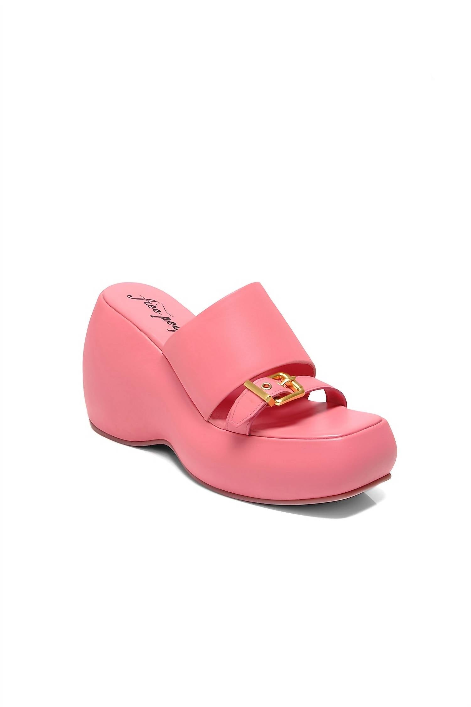 Женские босоножки Mila на платформе в цвете арбуз Free People, Watermelon