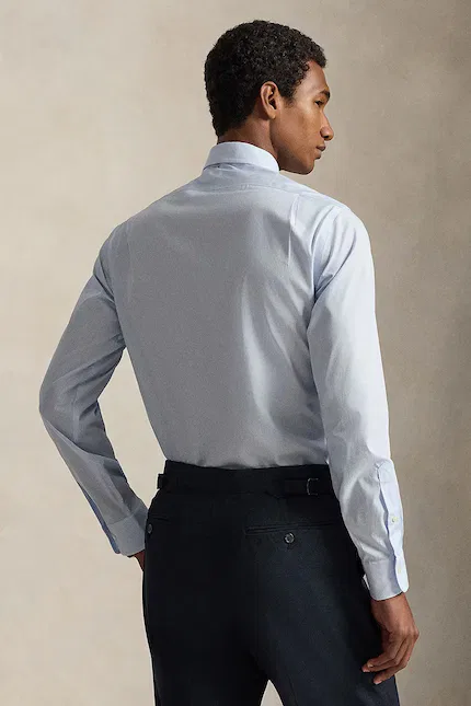 Рубашка из хлопка модель Koszula męska хлопок Polo Ralph Lauren, синий — фото 2