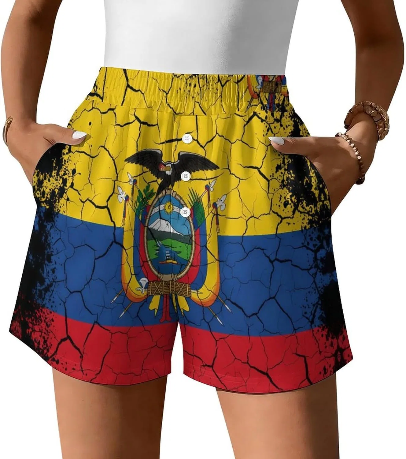 Шорты женские спортивные с флагом Италии, Generic, Style-7