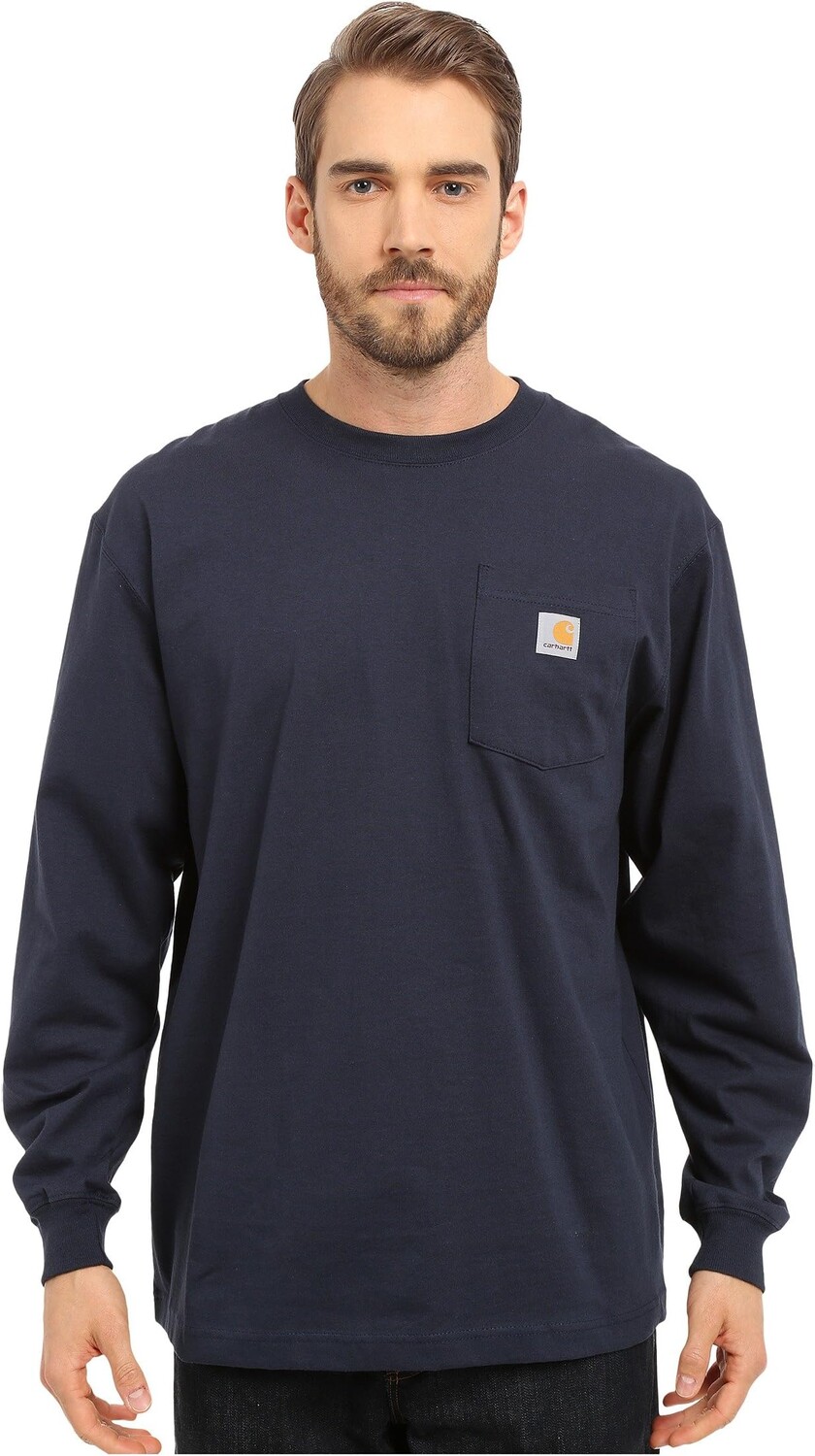 

Футболка с карманами для рабочей одежды L/S Carhartt, темно-синий