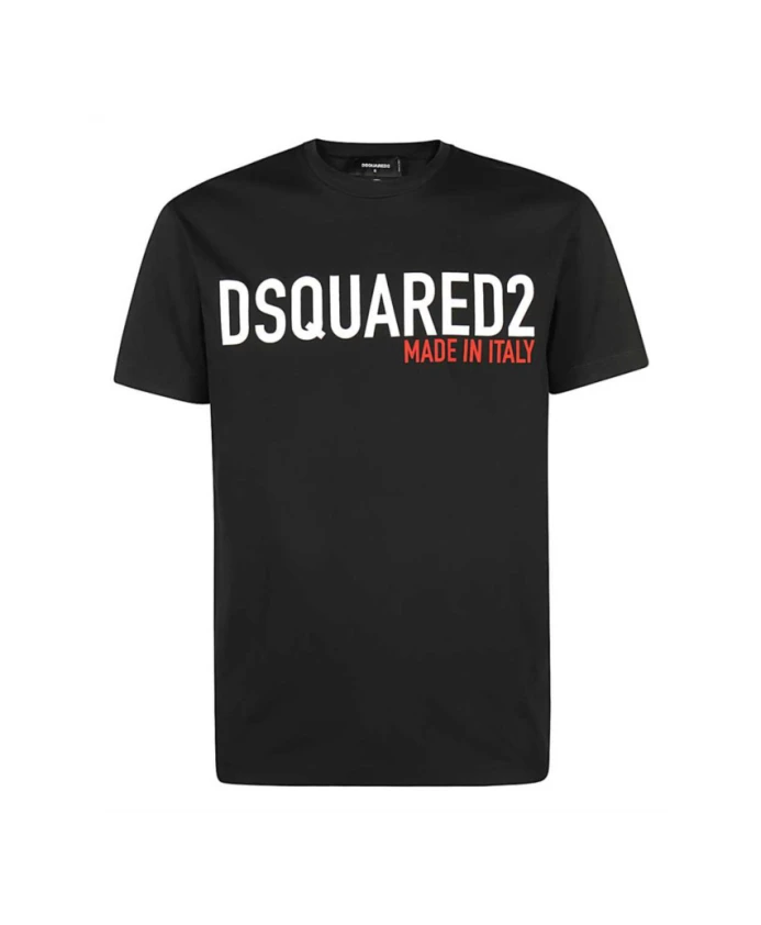 

Черная футболка классного кроя Dsquared2, черный