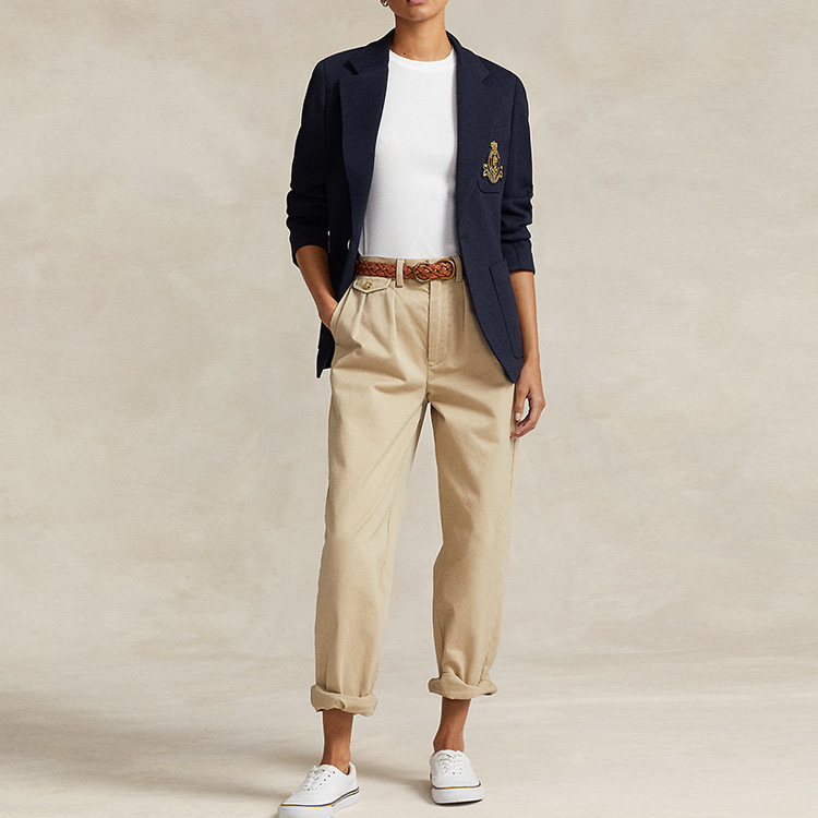 FW23 Деловой костюм женский морской синий Polo Ralph Lauren — фото 3