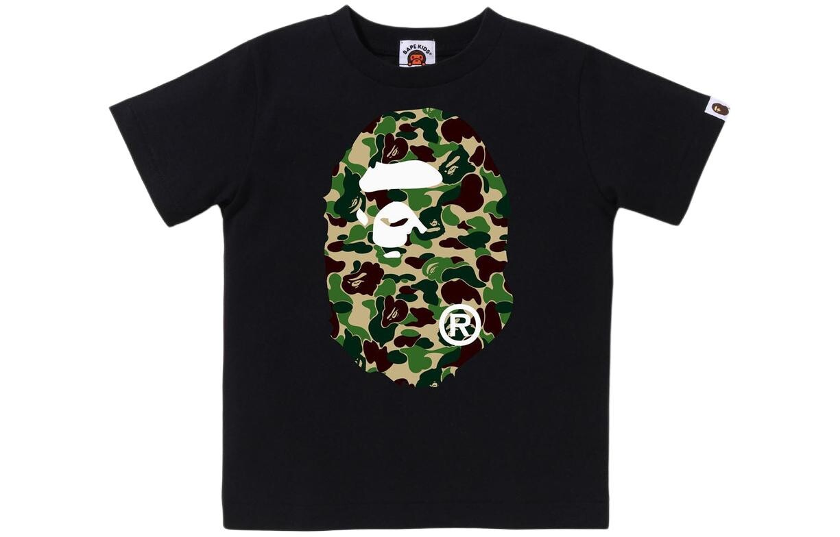 

Детская футболка A Bathing Ape, черный/розовый