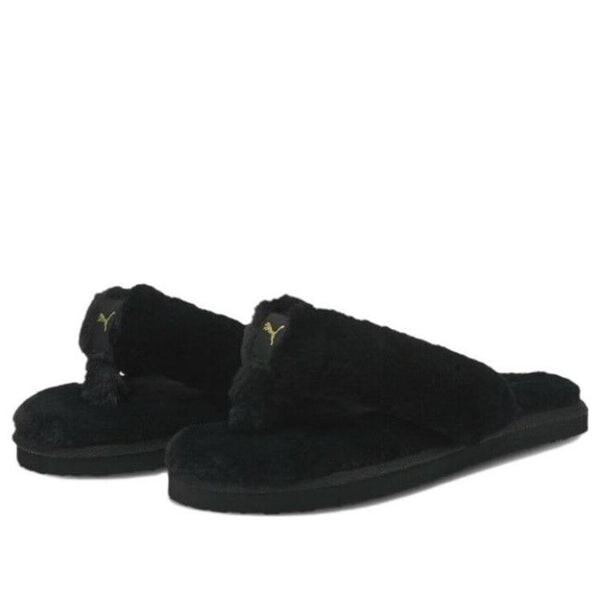 Тапочки fluff flip bx 'black' Puma, черный — фото 2