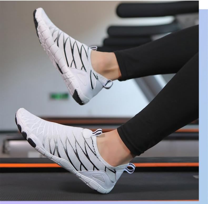 Женские кроссовки Pro Barefoot, противоскользящие, спортивные, водонепроницаемые для трейлраннинга, здоровая обувь, кроссовки с поддержкой свода стопы, унисекс Ayziemezm, белый — фото 2