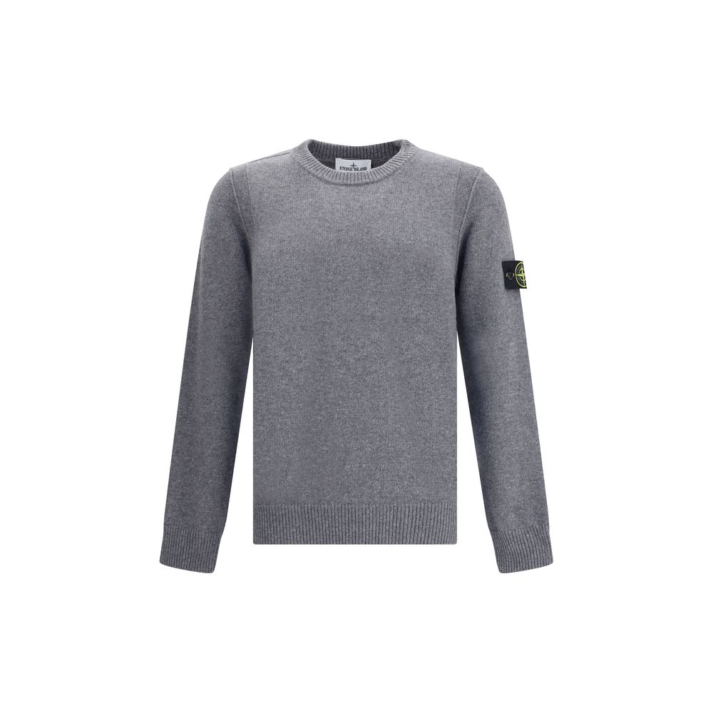

Свитер с логотипом Stone Island, серый