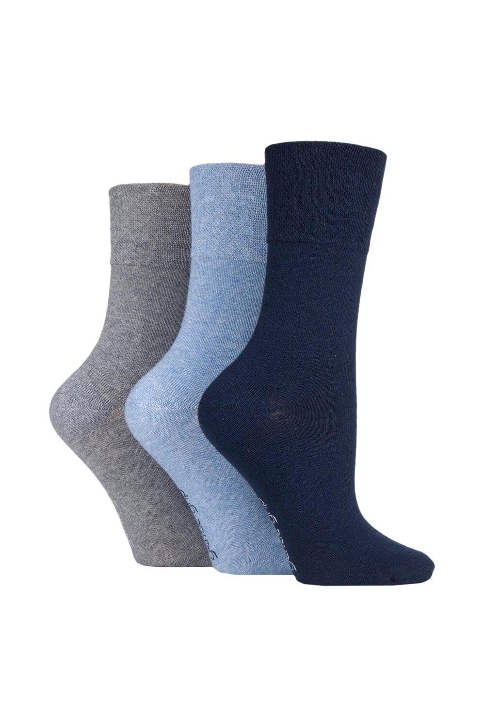 

3 пары простых хлопковых носков SOCKSHOP Gentle Grip, мультиколор