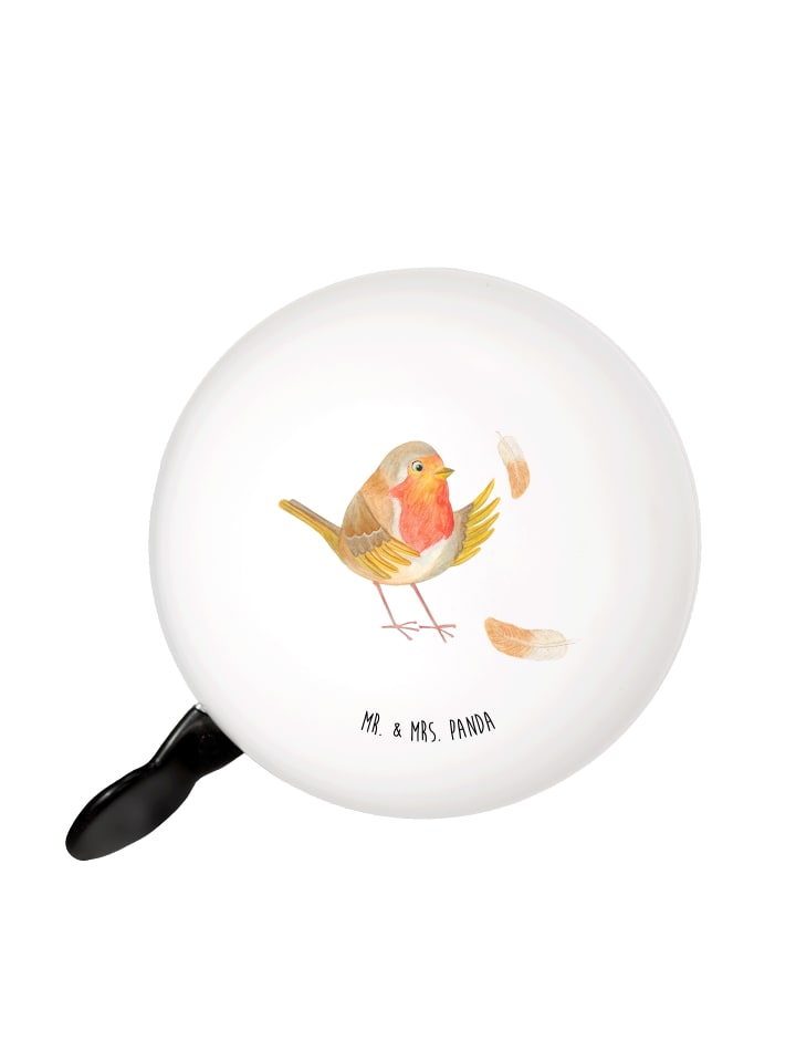 

Mr. & Mrs. Panda Велосипедный звонок, перья малиновки без надписи белого цвета