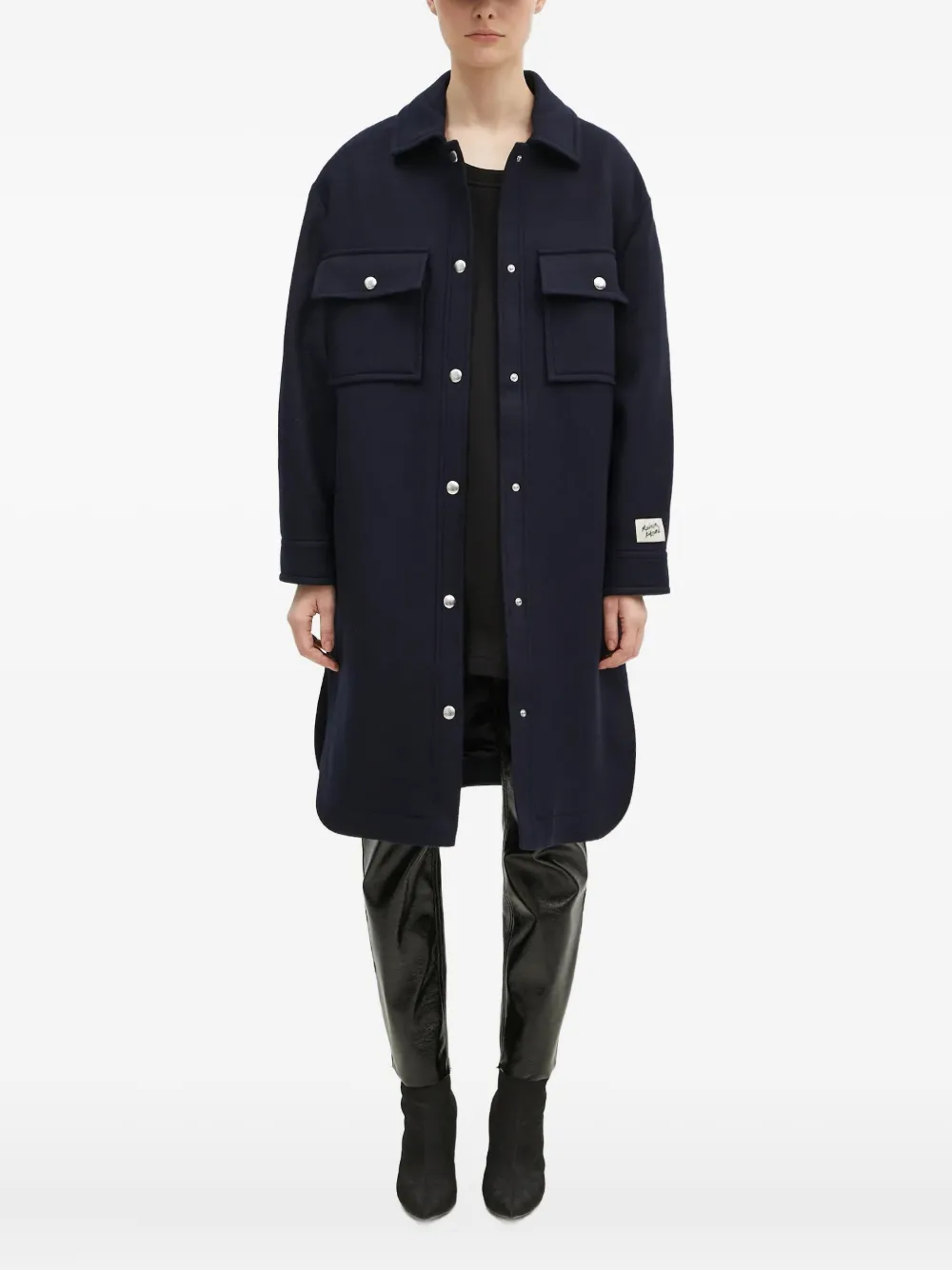 

Футболка с рукавами три четверти и логотипом Fiorucci, черный