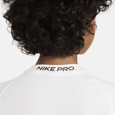 Топ Nike Pro, белый/черный — фото 4