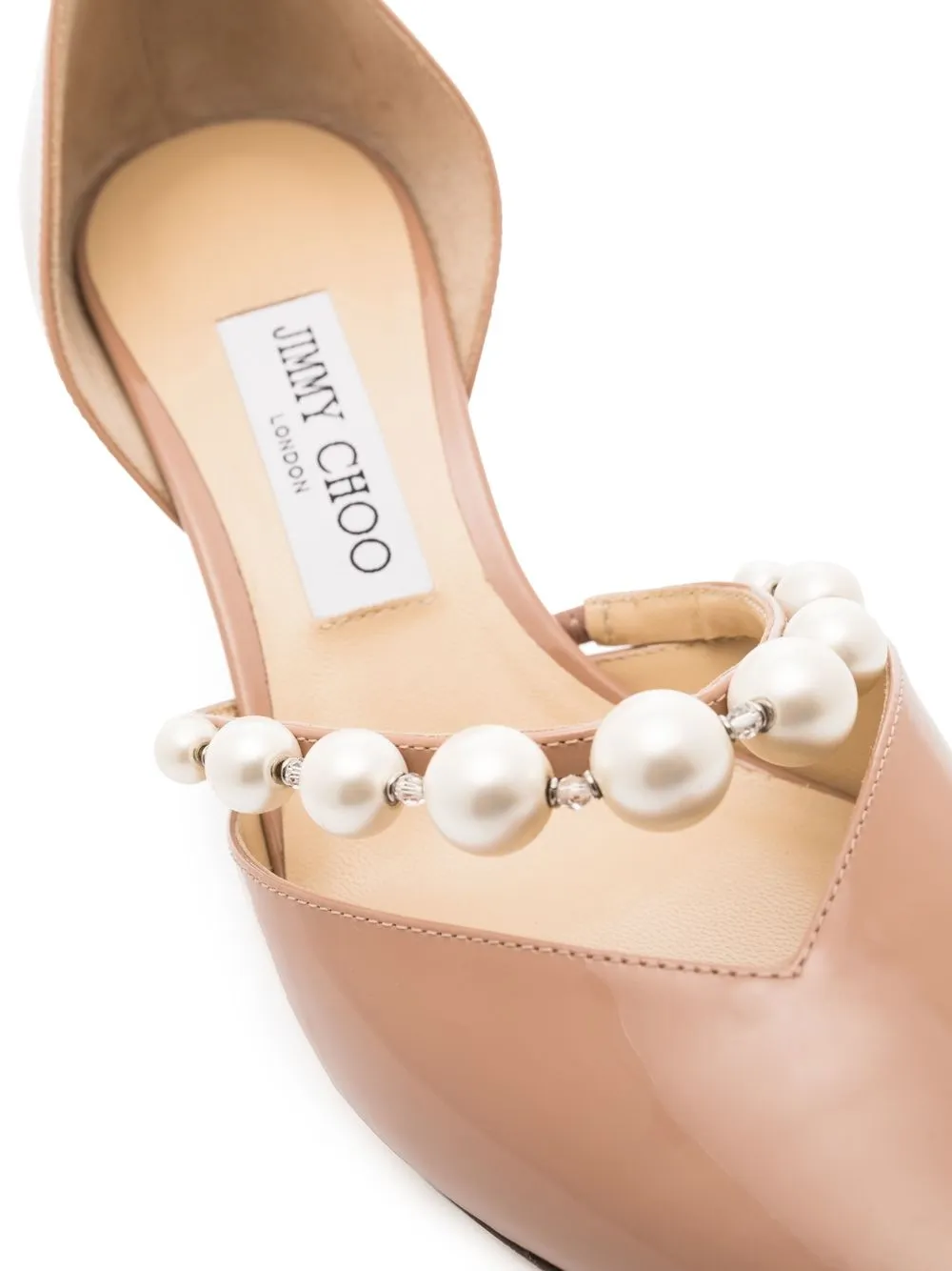 Туфли Aurelie 65 с искусственным жемчугом JIMMY CHOO, розовый — фото 4