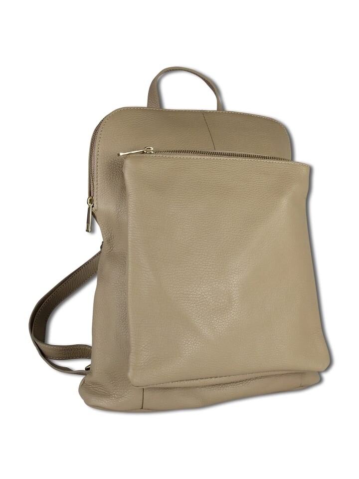 

Рюкзак Toscanto Cityrucksack Leder taupe, beige ca. 30cm