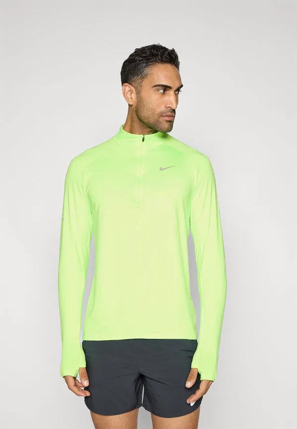 Футболка stride с длинными рукавами, средний слой Nike Performance, Lime Blast/Reflective Silver-Coloured