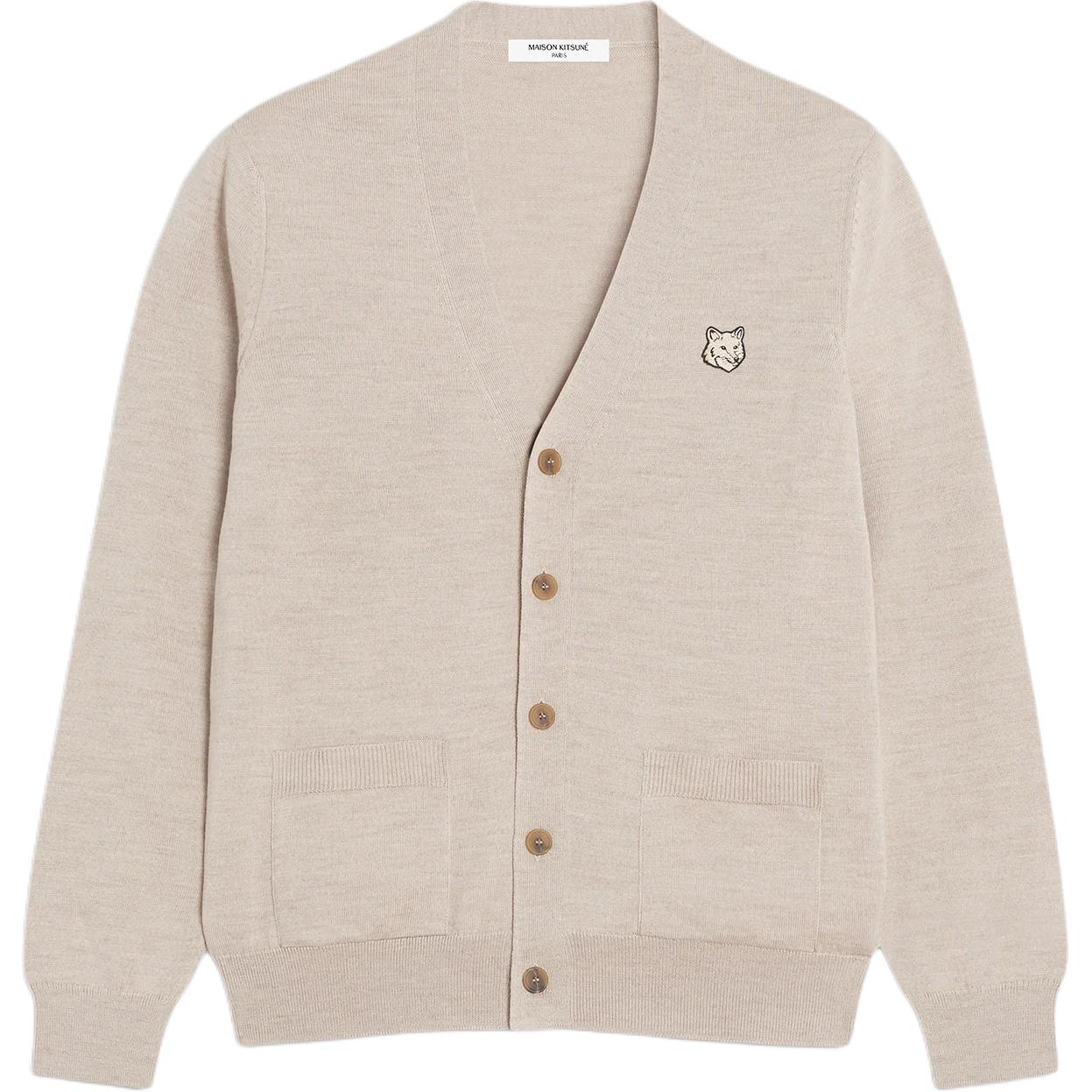 

Кардиган с лисьей головой Bold fox Maison Kitsune, Marble