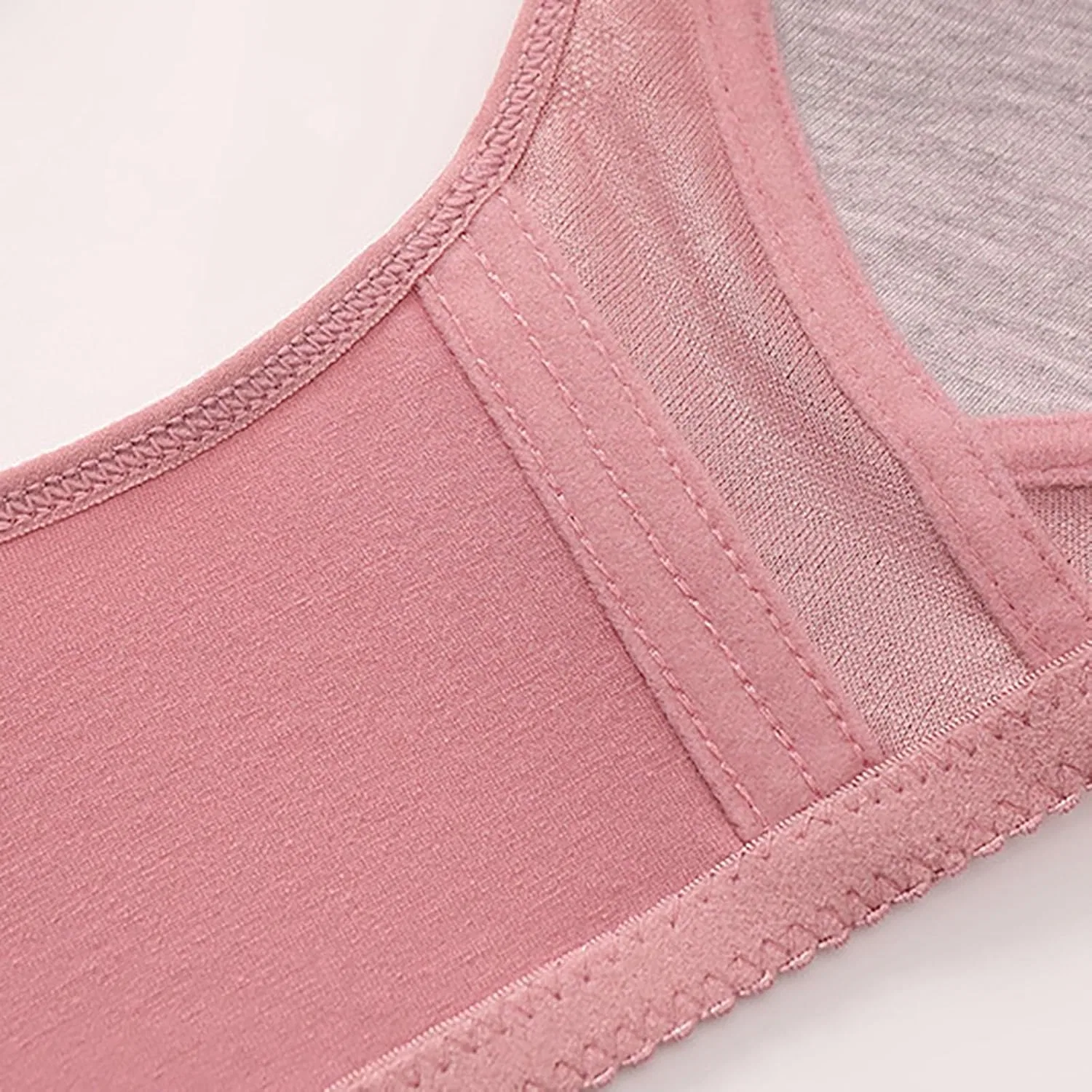 Бюстгальтер с передней застежкой, без косточек, Generic, X1-hot Pink — фото 4