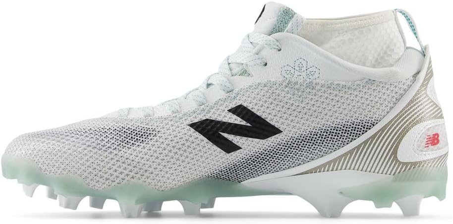 Мужские кроссовки для лакросса New Balance Freezelx V5, белый/черный — фото 2