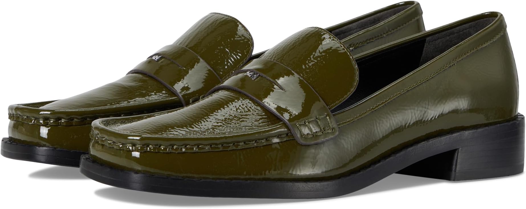 Лоферы Tory Burch Women's Square Toe Loafer 25mm, Green Vernice