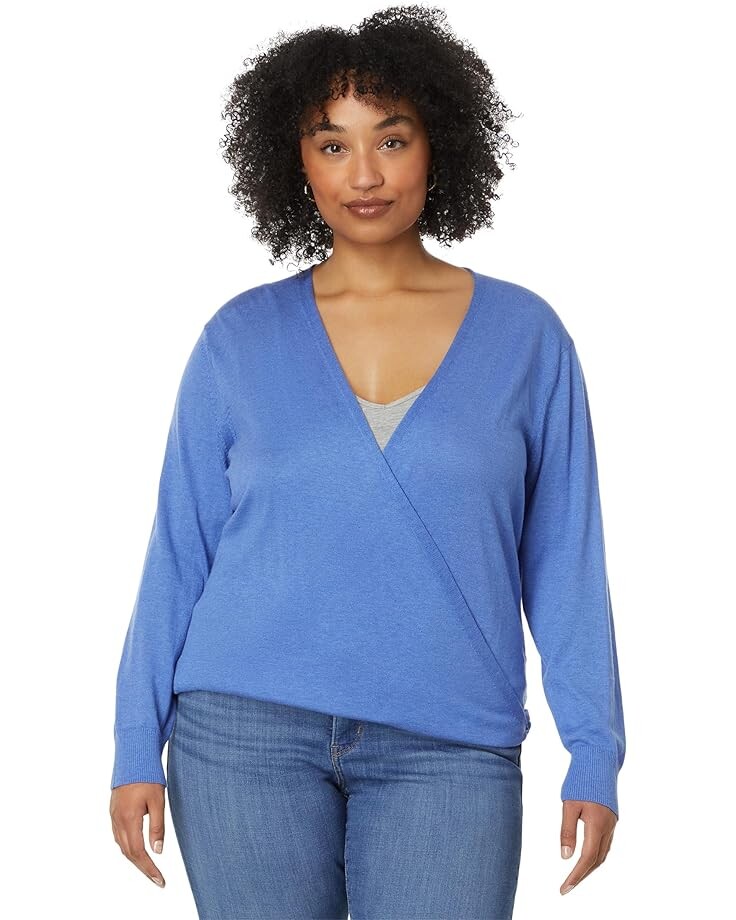 

Свитер NIC+ZOE Plus Size All Year 4-Way Cardigan, цвет Morning Glory